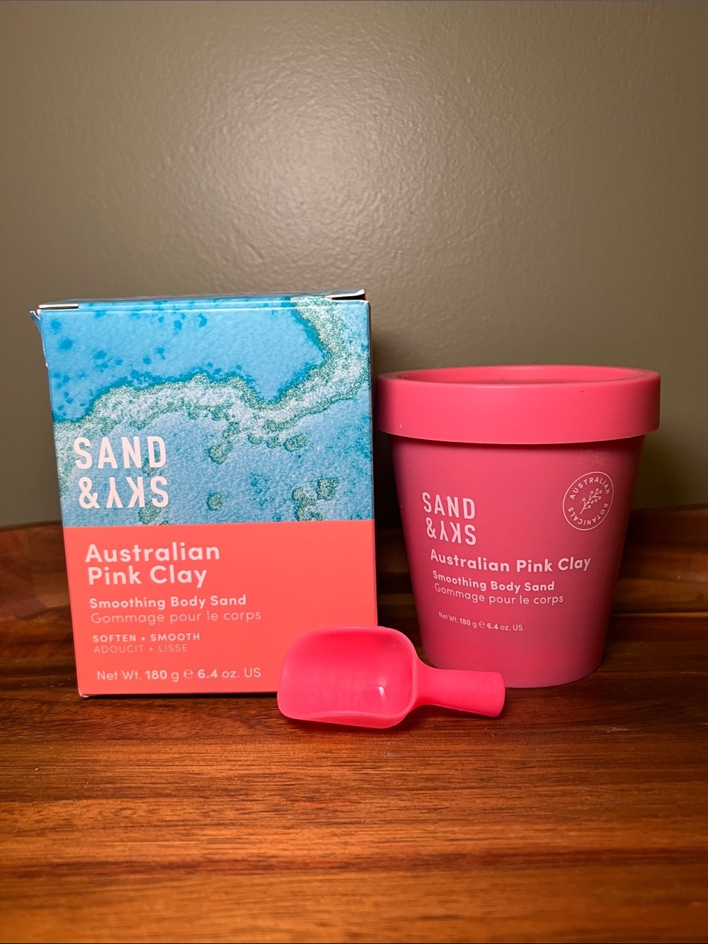 Sand & Sky Australian Pink Clay Smoothing Body Sand